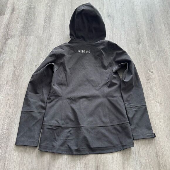 The North Face Womens Hooded Jacket Apex Flex Size Small Gray Urban Dry Vent - Picture 2 of 5